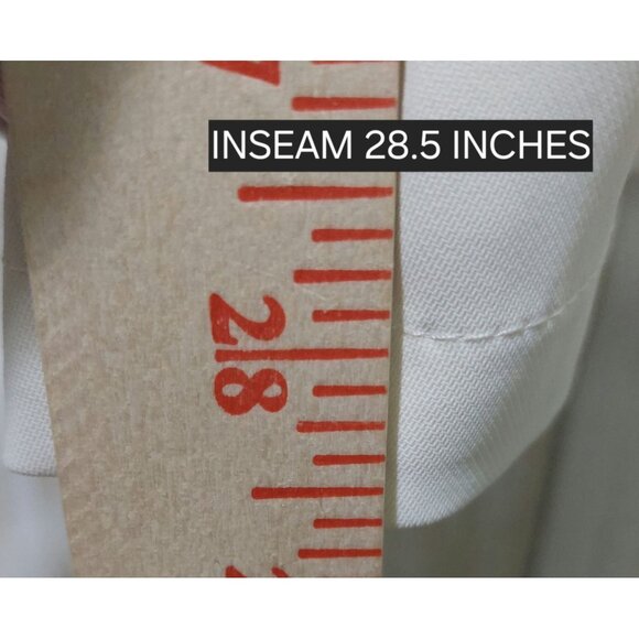 NWT Commense Wide-Leg Cream Women's Pants With Pleated Front & Back Pockets - Picture 7 of 8